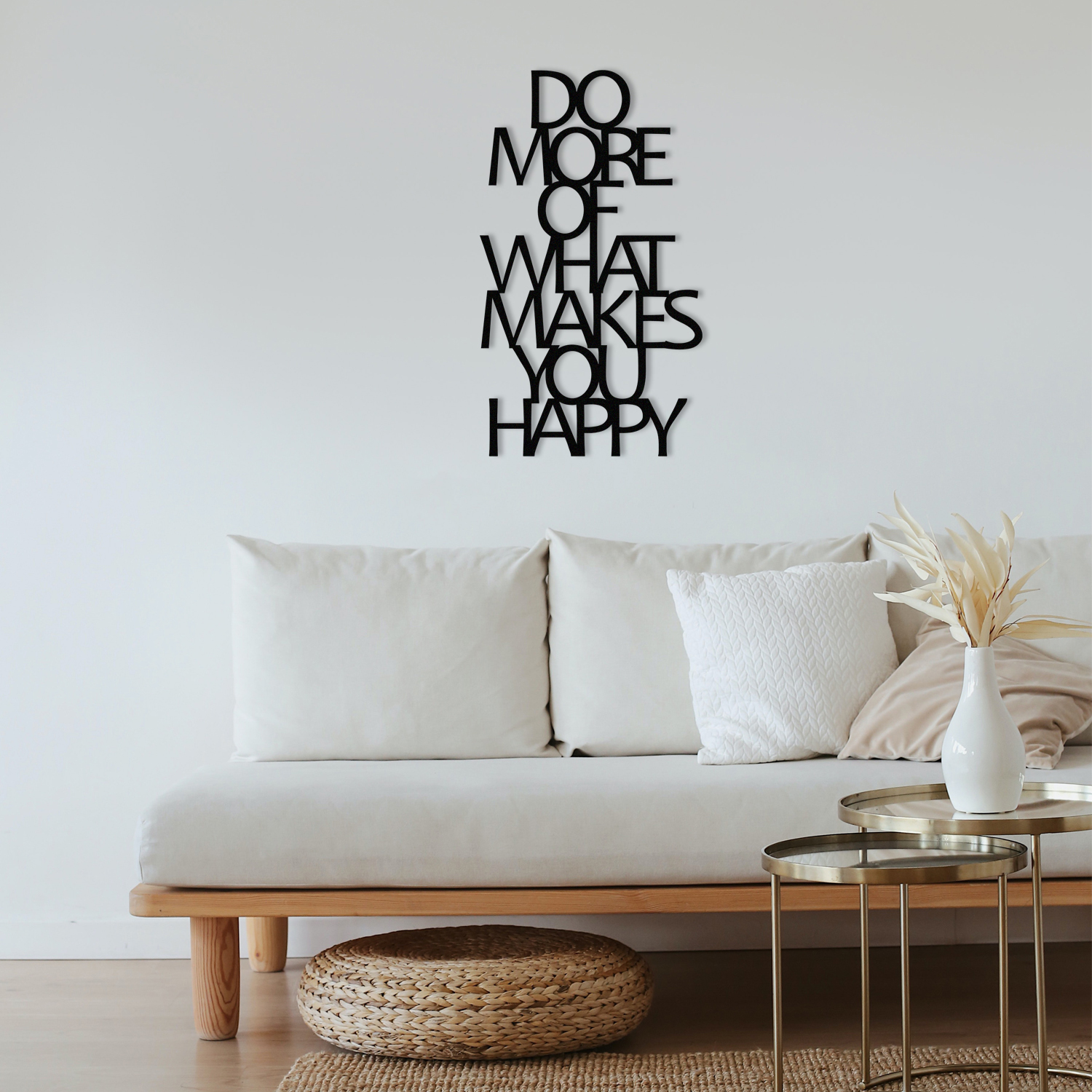DO MORE OF WHAT MAKES YOU HAPPY METAL DECOR